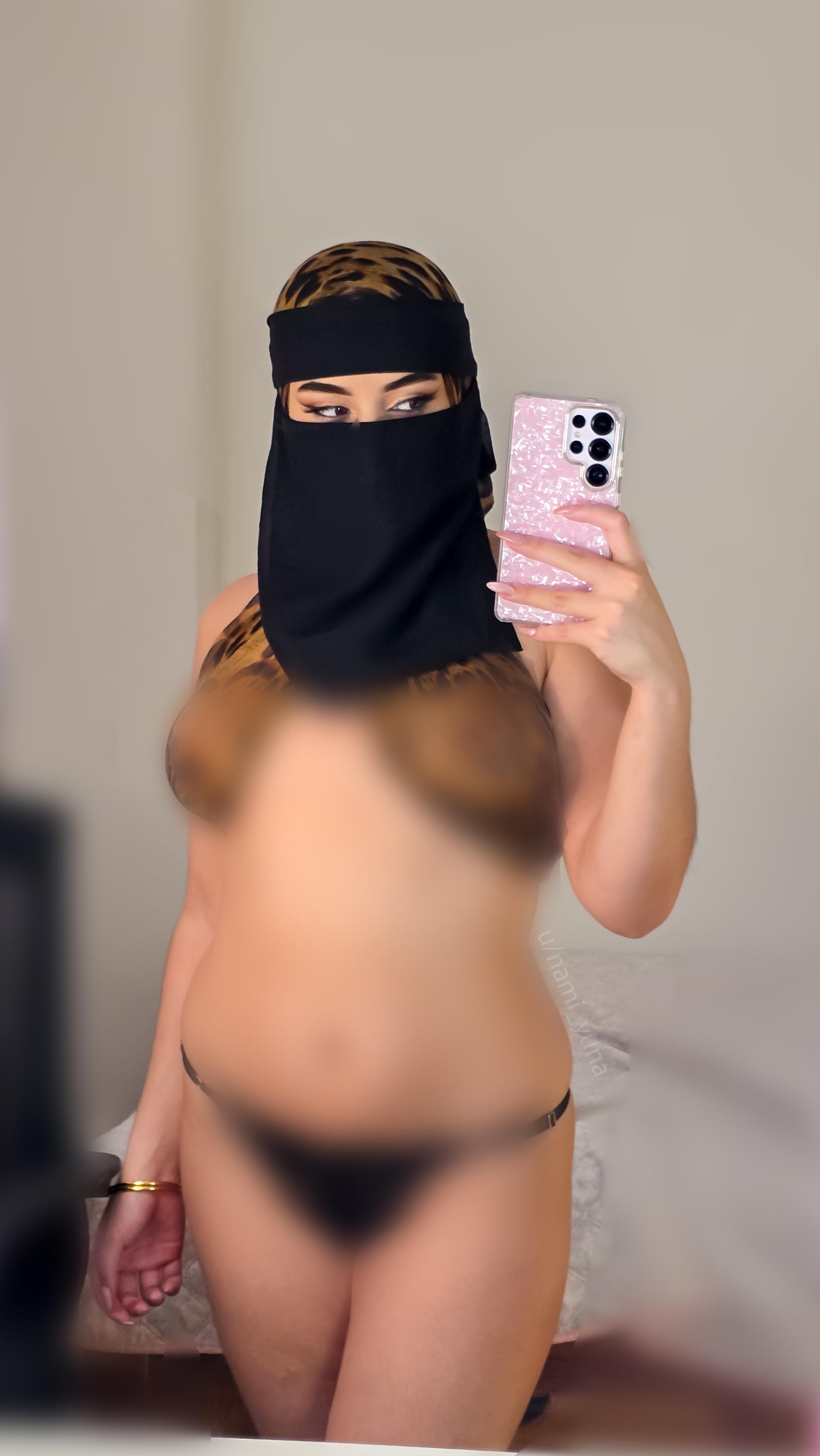 HijabiXXX Eid Tease: MILF in Red Lace — MuslimILF