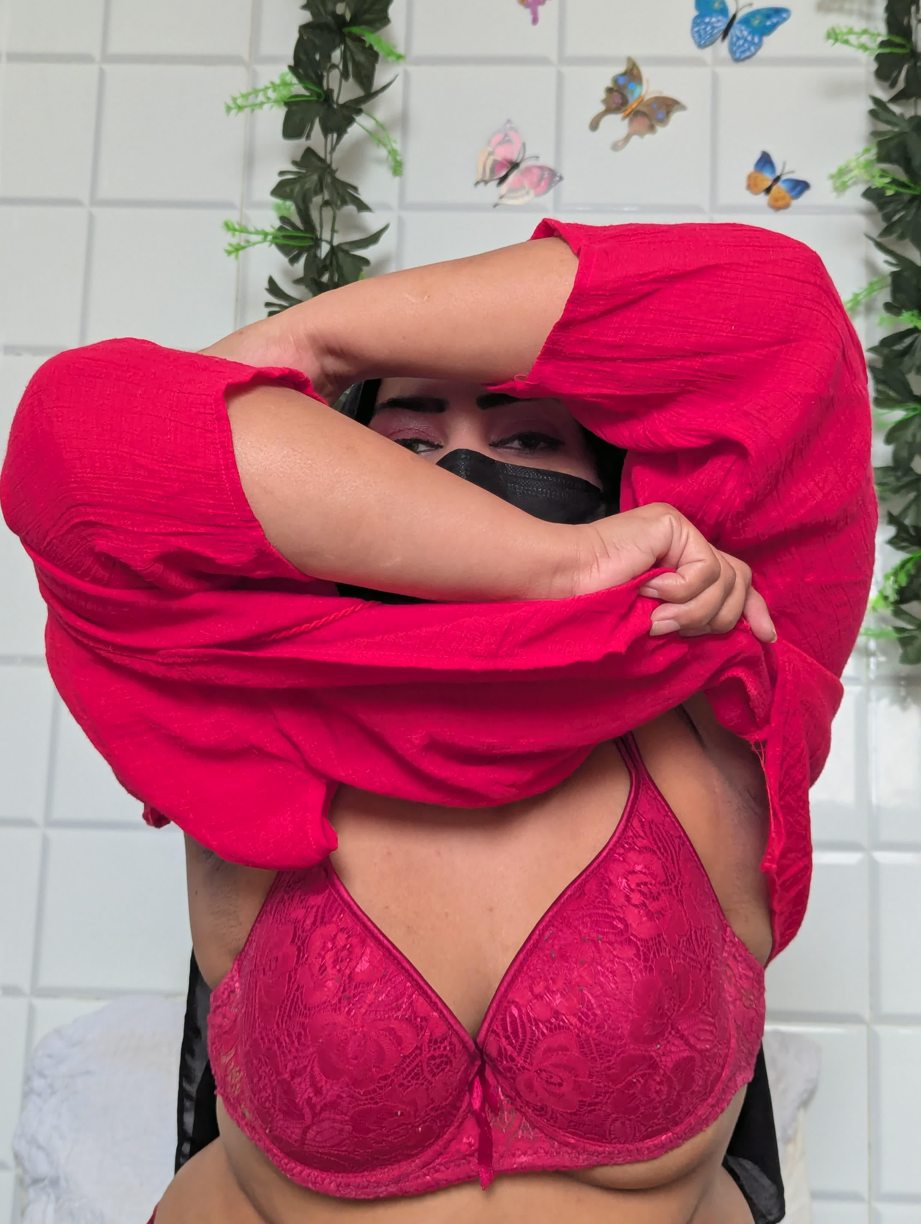 HijabiXXX Boudoir Tease with Lace Trim — MuslimILF Exclusive