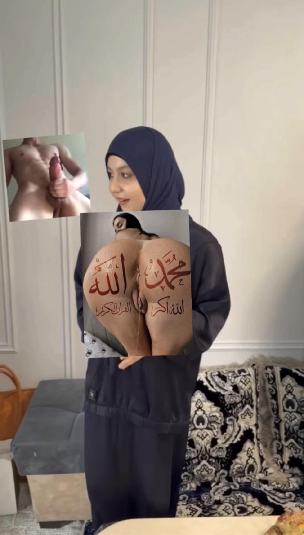 HijabiXXX Portrait: Wet Lips, Curves in Velvet