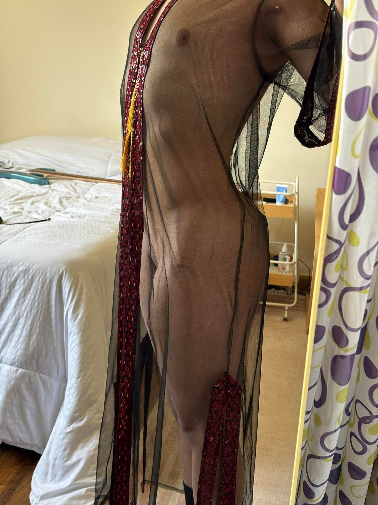 HijabiXXX MILF Tease in Sheer Lace Dress — MuslimILF