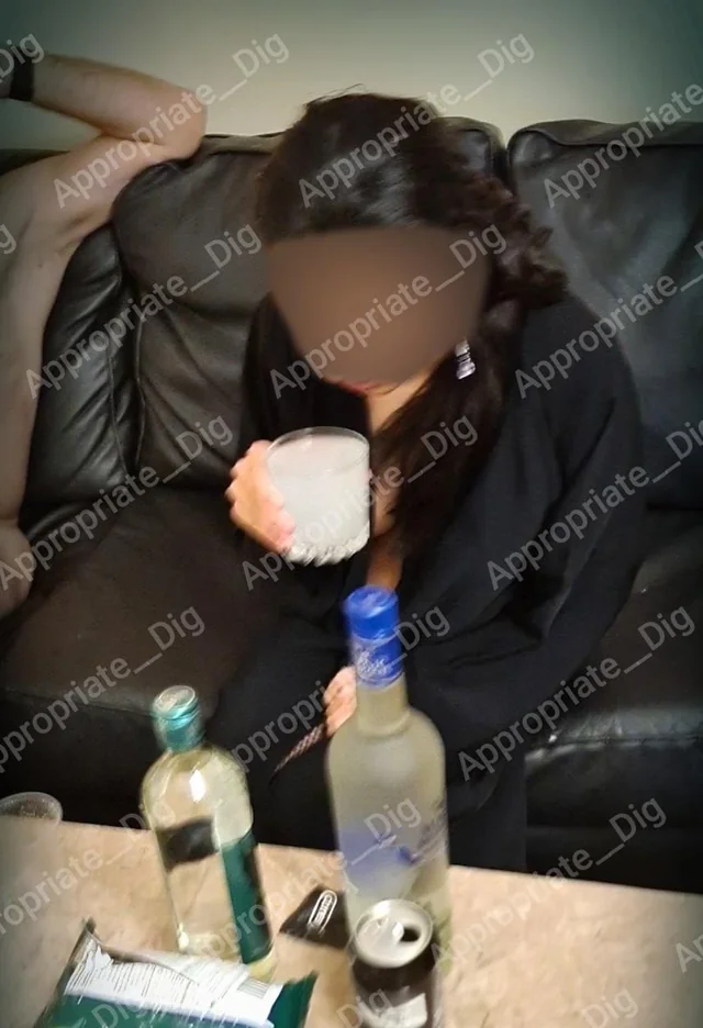 Mature Hijabi MILF Sips Vodka Then Spreads for Raw Memories